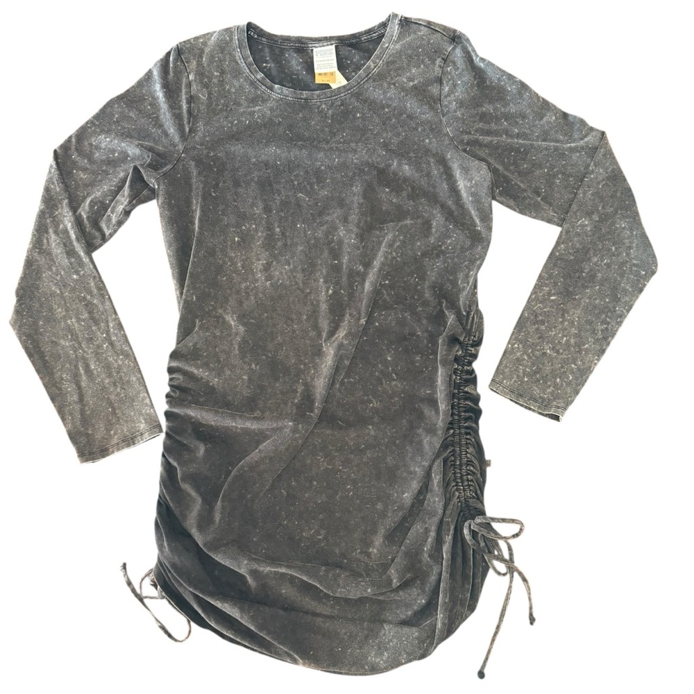 PINK NWT Victoria's Secret Pink Charcoal Cinch Dress Long Sleeve Fall Winter XL